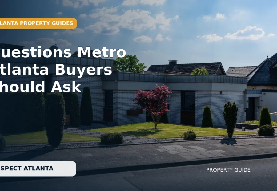Home Inspection Questions for Metro Atlanta Buyers
